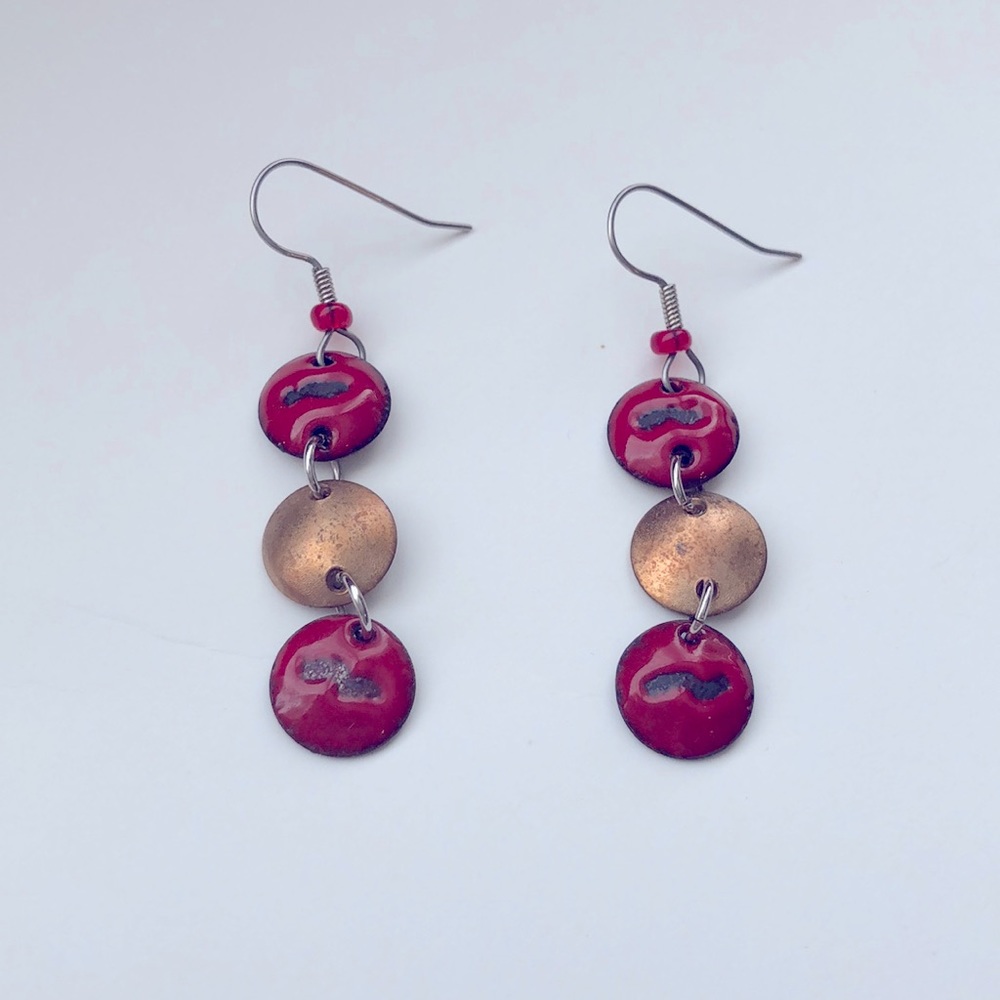 Red/Black Earings